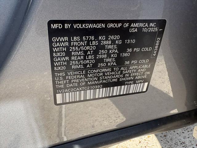 2026 Volkswagen Atlas Cross Sport SEL R-Line Black
