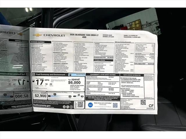 2026 Chevrolet Silverado 1500 4WD Crew Cab Standard Bed LT