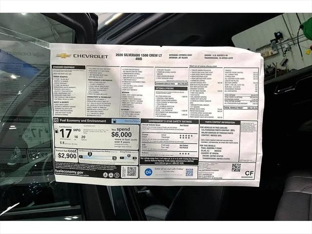 2026 Chevrolet Silverado 1500 4WD Crew Cab Standard Bed LT