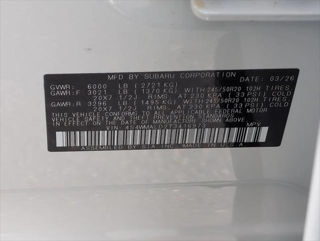 2026 Subaru Ascent Onyx Edition Touring 7-Passenger