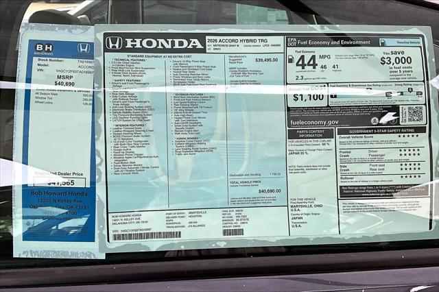 2026 Honda Accord Sedan Touring