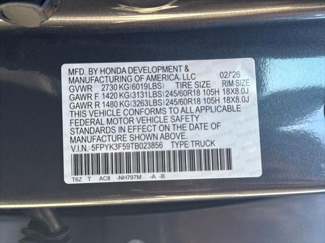 2026 Honda Ridgeline RTL