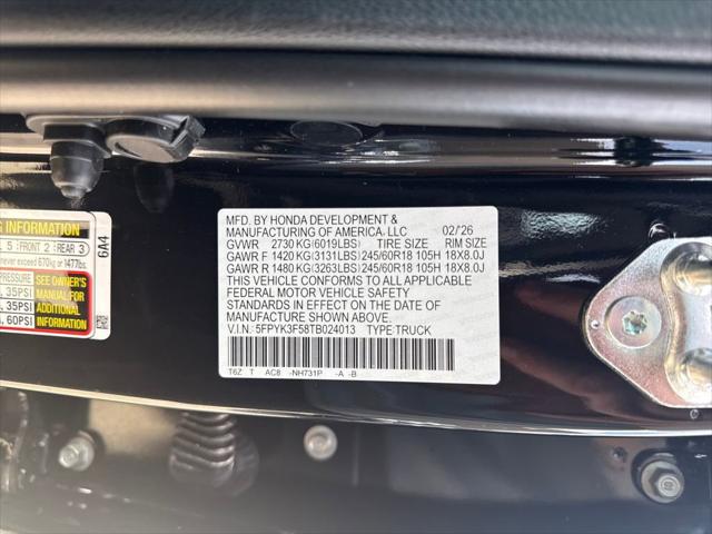 2026 Honda Ridgeline RTL