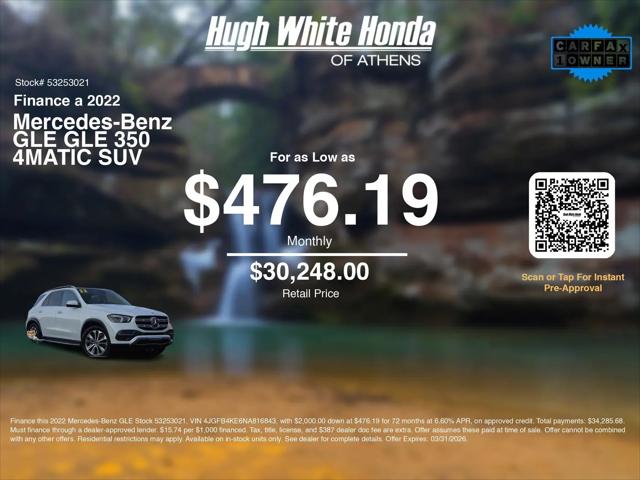 2022 Mercedes-Benz GLE GLE 350 4MATIC