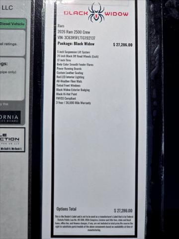2026 Ram 2500 Laramie Crew Cab 4x4 64 Box