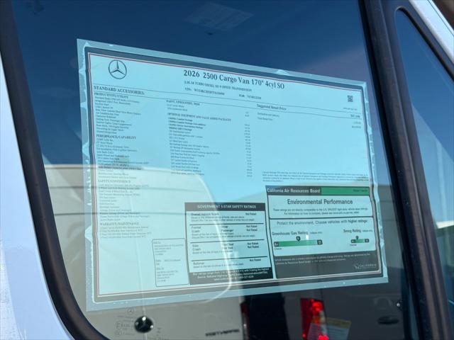 2026 Mercedes-Benz Sprinter 2500 High Roof 4-Cyl Diesel