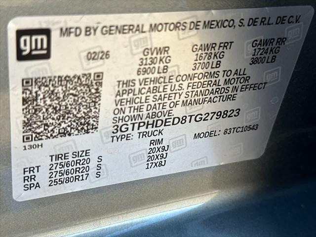 2026 GMC Sierra 1500 Crew Cab, Short Bed, SLT, RWD