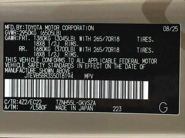 2025 Toyota 4Runner TRD Pro