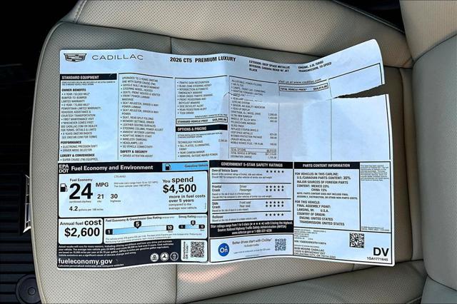 2026 Cadillac CT5 Premium Luxury RWD