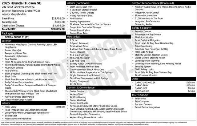 2025 Hyundai Tucson SE