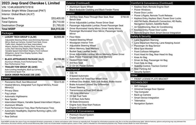 2023 Jeep Grand Cherokee L Limited 4x4