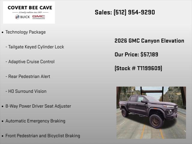 2026 GMC Canyon Elevation, 4WD