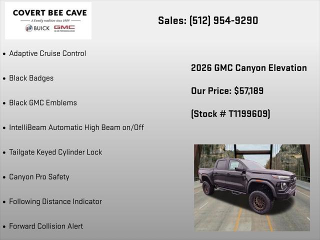 2026 GMC Canyon Elevation, 4WD