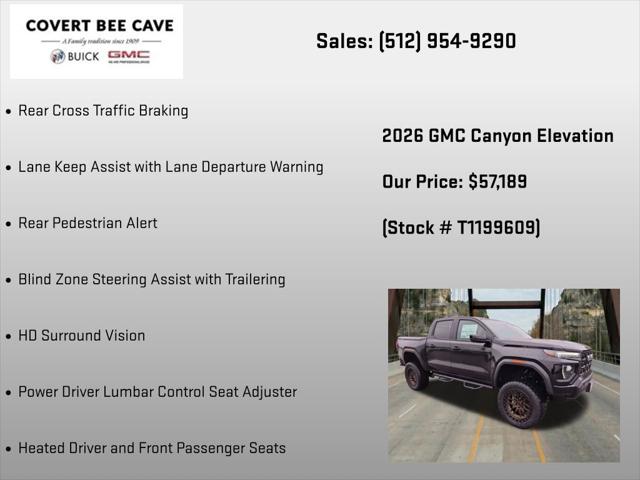2026 GMC Canyon Elevation, 4WD