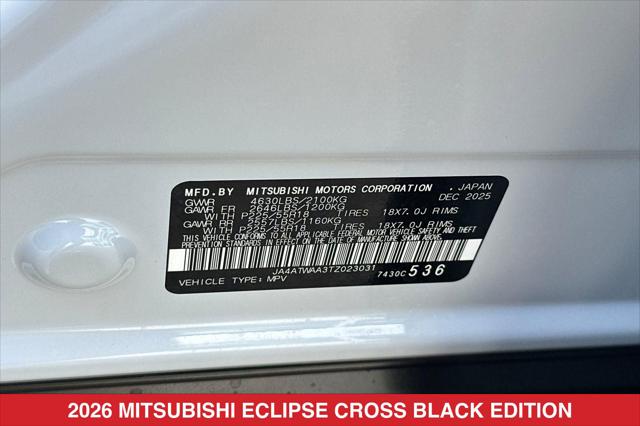 2026 Mitsubishi Eclipse Cross BLACK EDITION 1.5T S-AWC