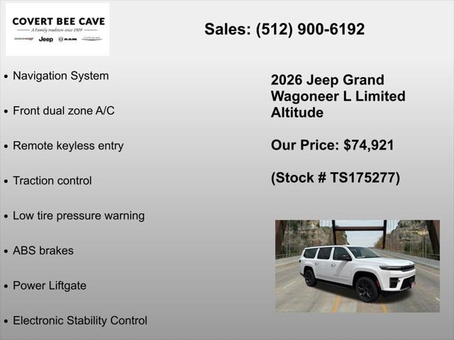 2026 Jeep Grand Wagoneer L Limited Altitude 4x4