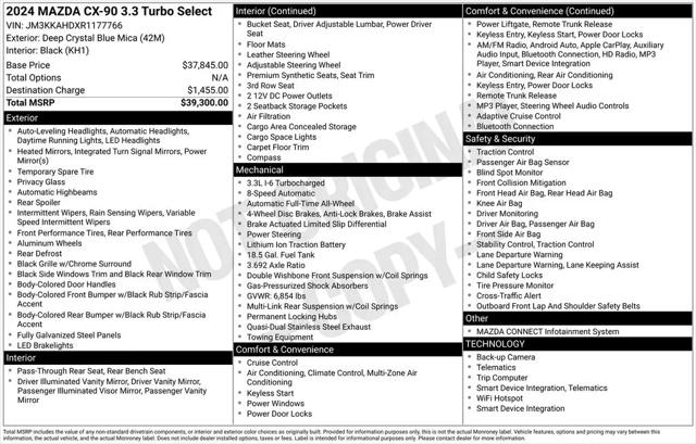 2024 Mazda X-90 3.3 Turbo Select