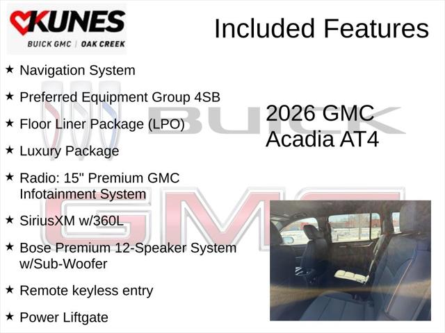 2026 GMC Acadia AT4 AWD