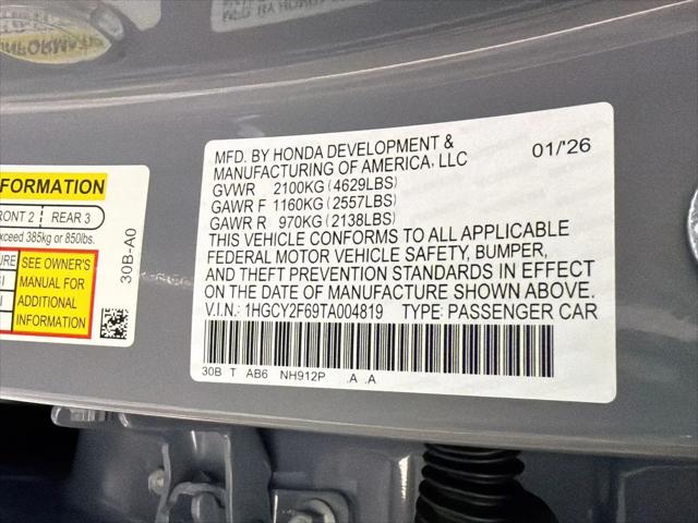 2026 Honda Accord Sedan EX-L