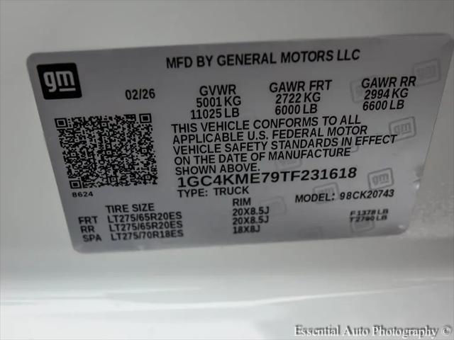 2026 Chevrolet Silverado 2500HD Crew Cab, Standard Bed, WT, 4WD