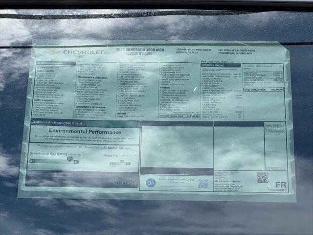 2026 Chevrolet Silverado 3500HD Crew Cab, Long Bed, High Country Dual Rear Wheel, RWD