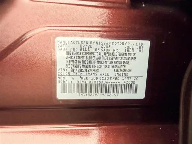 2020 Nissan Sentra SV Xtronic CVT