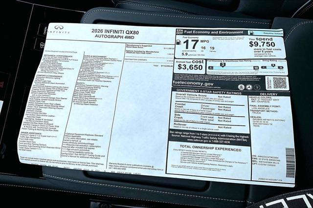 2026 INFINITI QX80 AUTOGRAPH AWD
