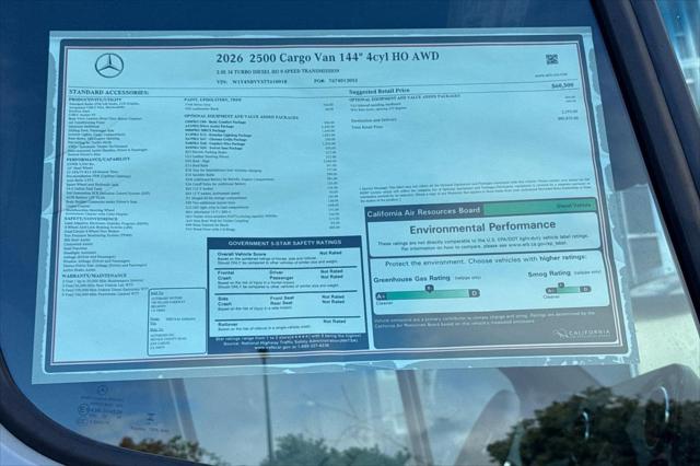 2026 Mercedes-Benz Sprinter 2500 Standard Roof 4-Cyl Diesel HO