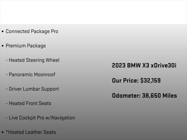 2023 BMW X3 xDrive30i