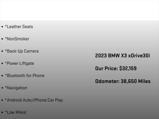 2023 BMW X3 xDrive30i