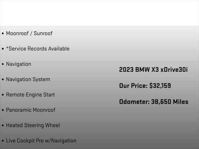 2023 BMW X3 xDrive30i