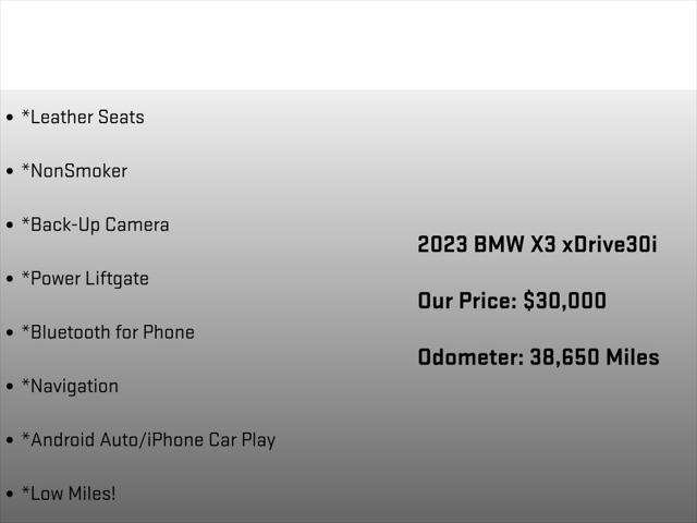 2023 BMW X3 xDrive30i