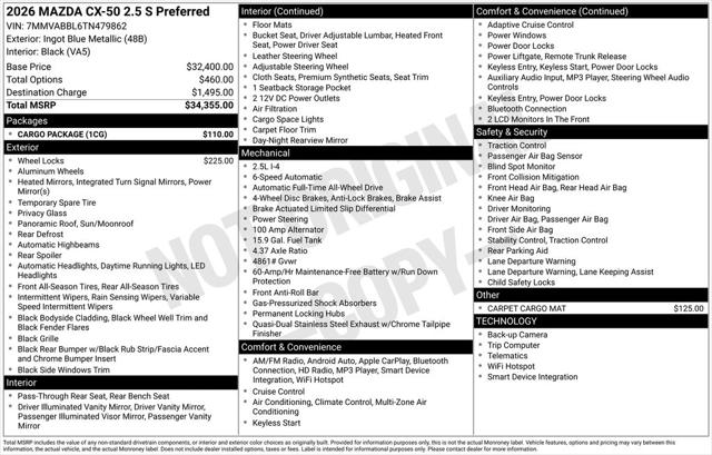 2026 Mazda CX-50 2.5 S Preferred