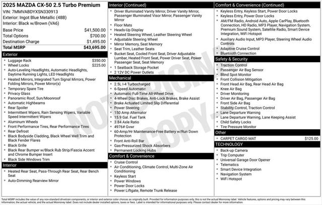 2025 Mazda CX-50 2.5 Turbo Premium Package