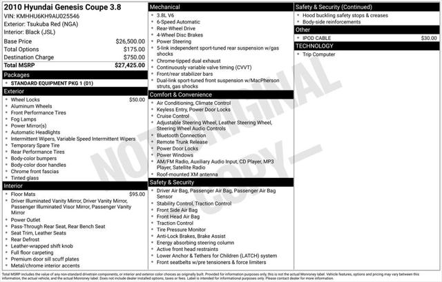 2010 Hyundai Genesis Coupe 3.8
