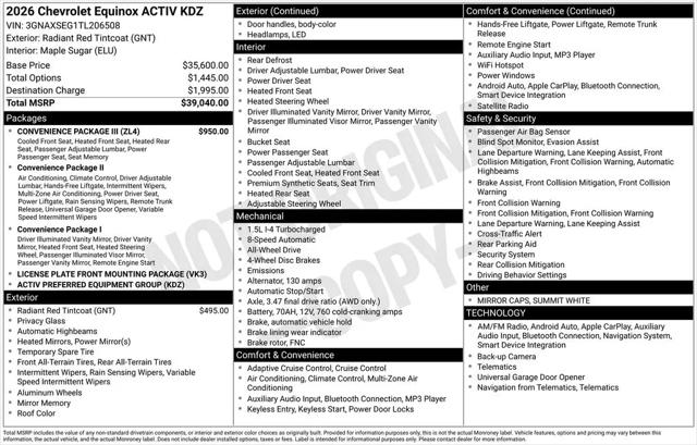 2026 Chevrolet Equinox AWD ACTIV