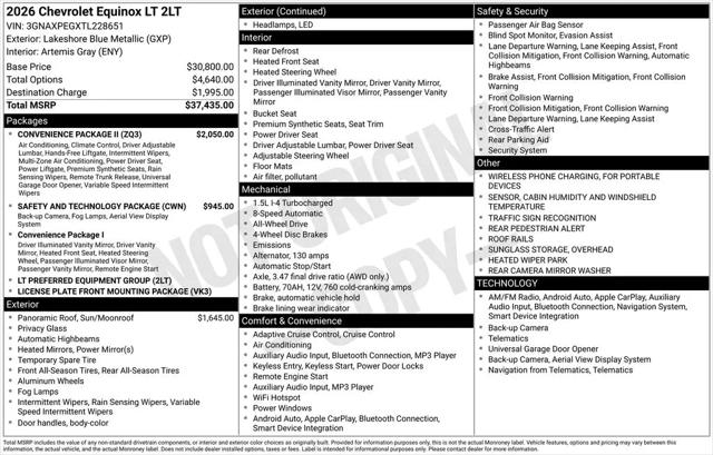 2026 Chevrolet Equinox AWD LT