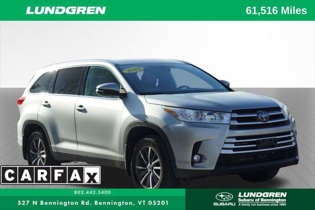2019 Toyota Highlander XLE for sale in Bennington, VT
