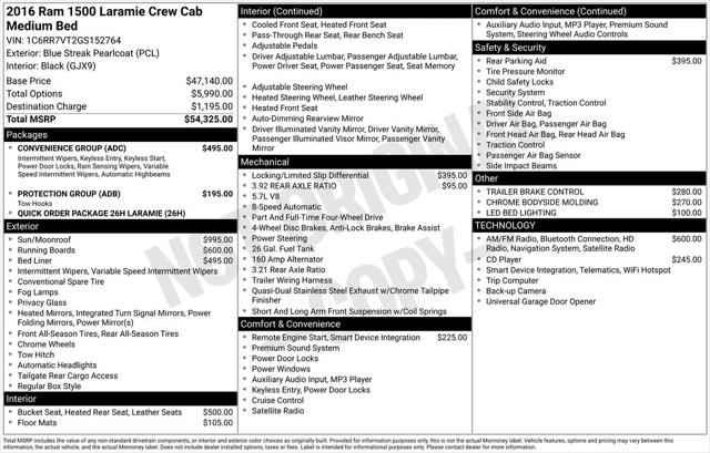 2016 RAM 1500 Laramie