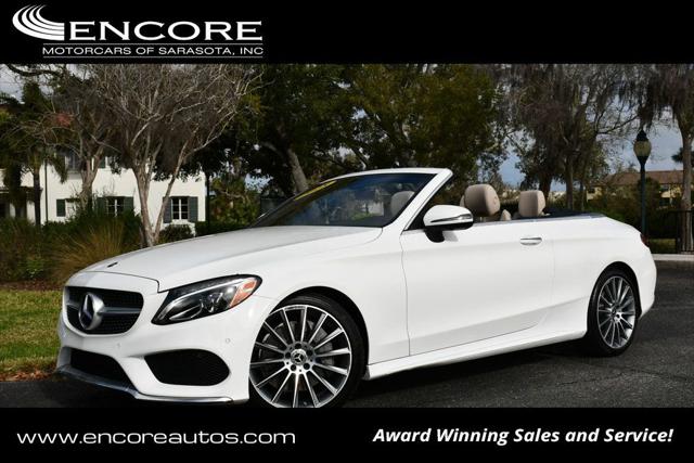 2018 Mercedes-Benz C-CLASS C 300 C 300 Cabriolet W/P1, Parking Assist and AMG Line Packages for sale in Sarasota, FL