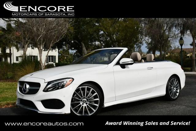 2018 Mercedes-Benz C-CLASS C 300 C 300 Cabriolet W/P1, Parking Assist and AMG Line Packages for sale in Sarasota, FL