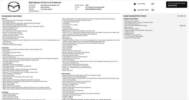 2024 Mazda CX-50 2.5 S Preferred