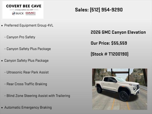 2026 GMC Canyon Elevation, 4WD