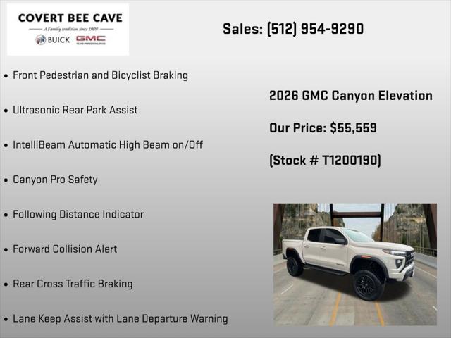 2026 GMC Canyon Elevation, 4WD
