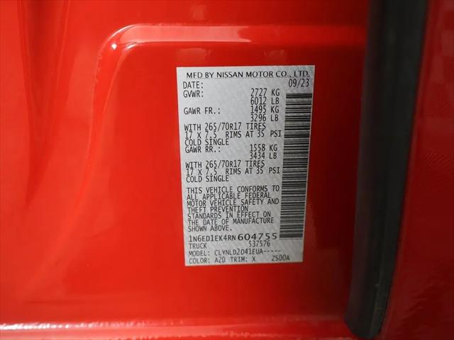 2024 Nissan Frontier Crew Cab PRO-4X 4x4