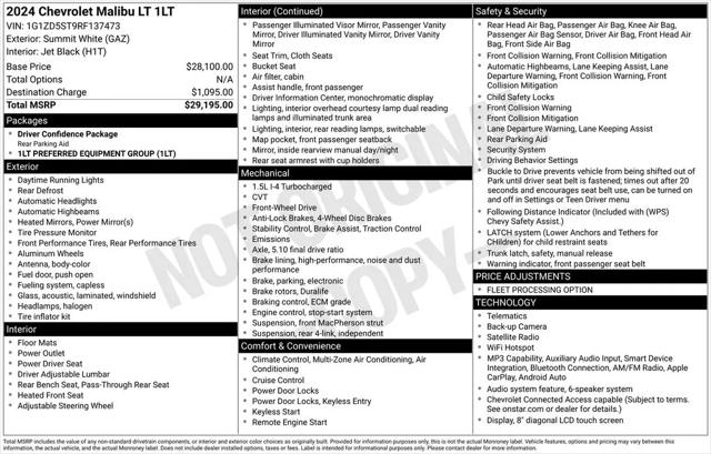 2024 Chevrolet Malibu FWD 1LT