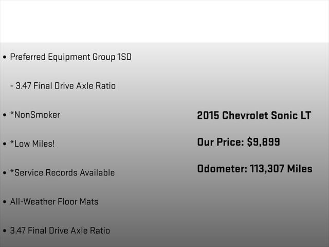 2015 Chevrolet Sonic LT Auto