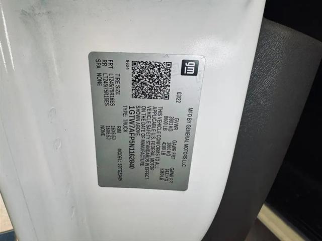 2022 GMC Savana Cargo RWD 2500 Regular Wheelbase Work Van