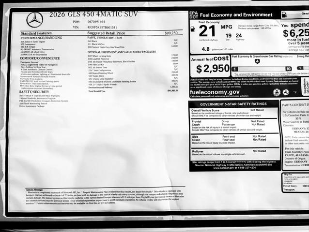 2026 Mercedes-Benz GLS GLS 450 4MATIC