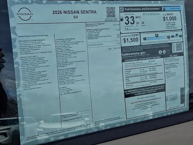 2026 Nissan Sentra SV